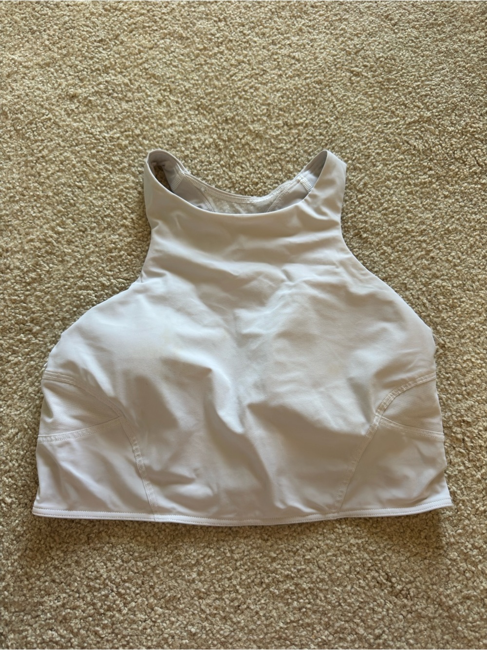 lululemon athletica White High-Neck Athletic Crop Tank